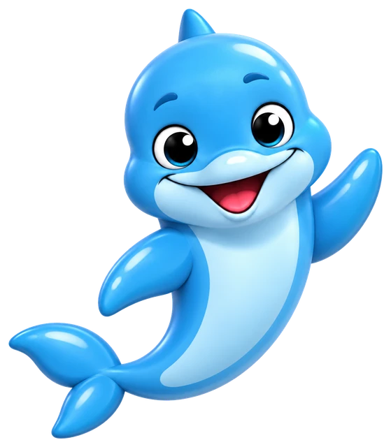 Marlim, o golfinho mascote da Acqua
